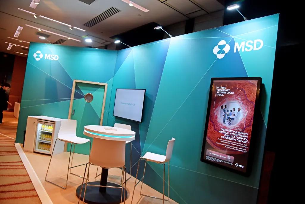 Merck stand PVRI 2024 London Congress