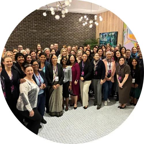 Group photo of the Women in PH Luncheon at PVRI 2026 Dublin