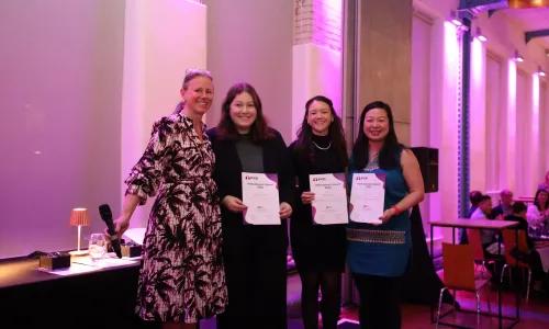 Abstract winners at the PVRI 2026 Dublin gala dinner