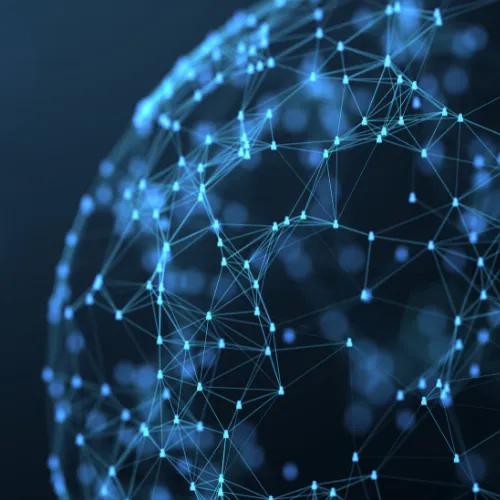 Graphic of a global network